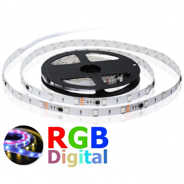 Flexibele LED strip Digitaal RGB 5050 30 LED/m - Per meter